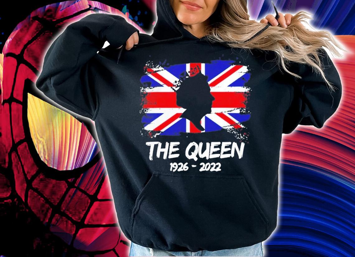 The Queen 1926 2022 UK flag shirt t-shirt hoodie