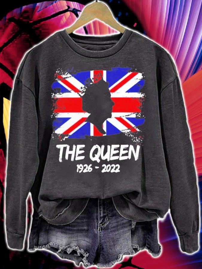 The Queen 1926 2022 UK flag shirt t-shirt sweatshirt