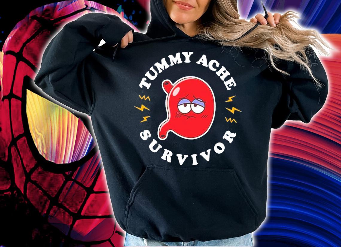 Tummy Ache Survivor Cute Kawaii Stomach shirt t-shirt