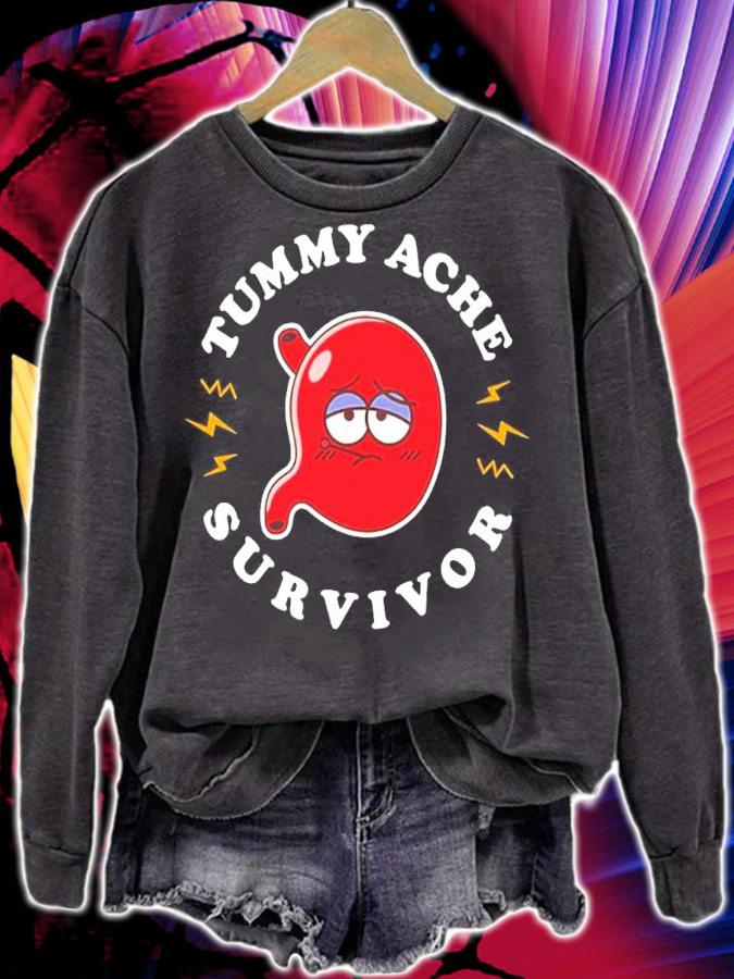 Tummy Ache Survivor Cute Kawaii Stomach shirt t-shirt