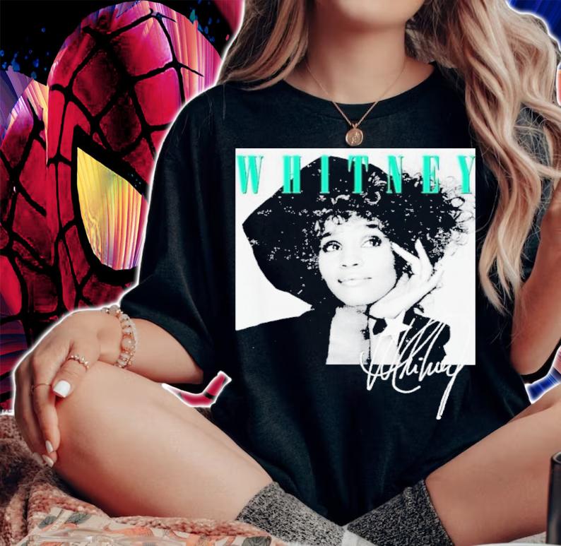 Whitney Houston Classic Vintage Signature Shirt t-shirt