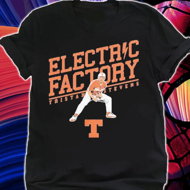 Texas Baseball Tristan Stevens Electric Factory T-Shirt t-shirt