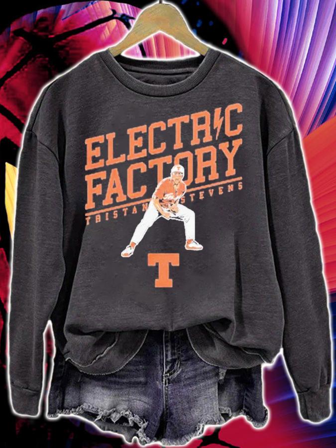 Texas Baseball Tristan Stevens Electric Factory T-Shirt t-shirt