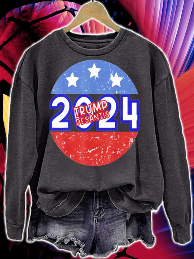 Trump Desantis 2024 Retro Campaign T-Shirt t-shirt
