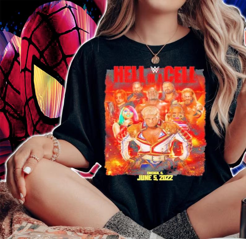 WWE Hell In A Cell Event June 5 2022 Shirt t-shirt woman shirt