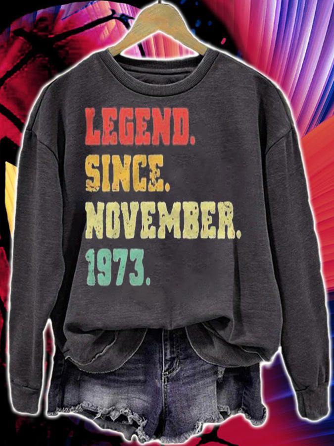 48Th Birthday Gifts 48 Years Old Legend Since November 1973 Ver2 Shirt t-shirt sweatshirt