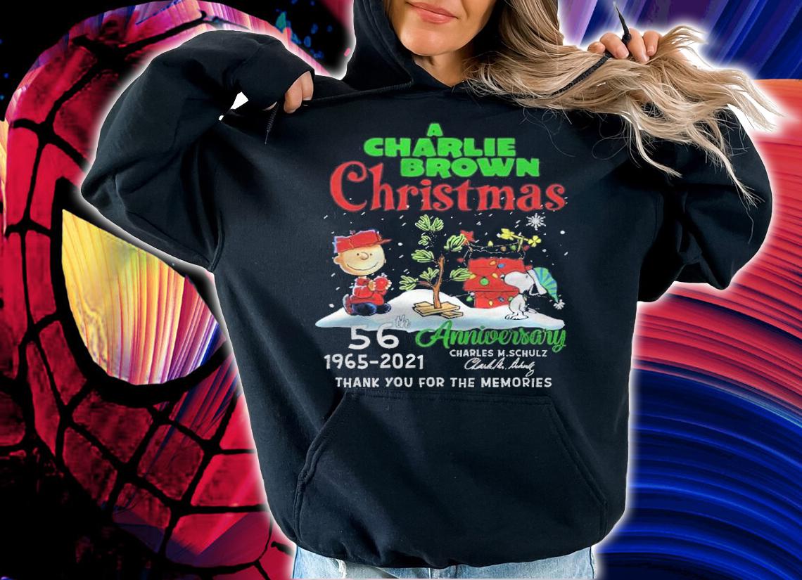 A Charlie Brown Christmas 56th anniversary 1965-2021 signature shirt t-shirt hoodie