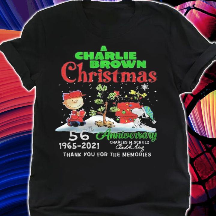 A Charlie Brown Christmas 56th anniversary 1965-2021 signature shirt t-shirt shirt