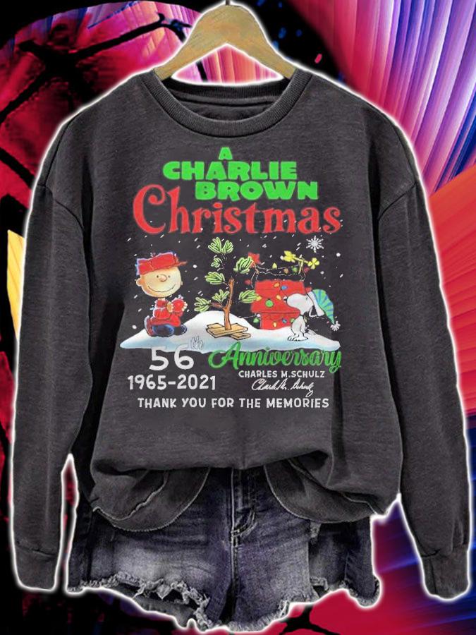 A Charlie Brown Christmas 56th anniversary 1965-2021 signature shirt t-shirt sweatshirt