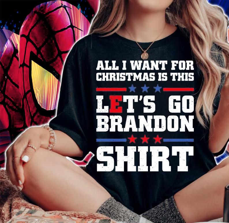All I Want For Christmas Is This Lets Go Brandon Shirt Funny Christmas T-Shirt t-shirt