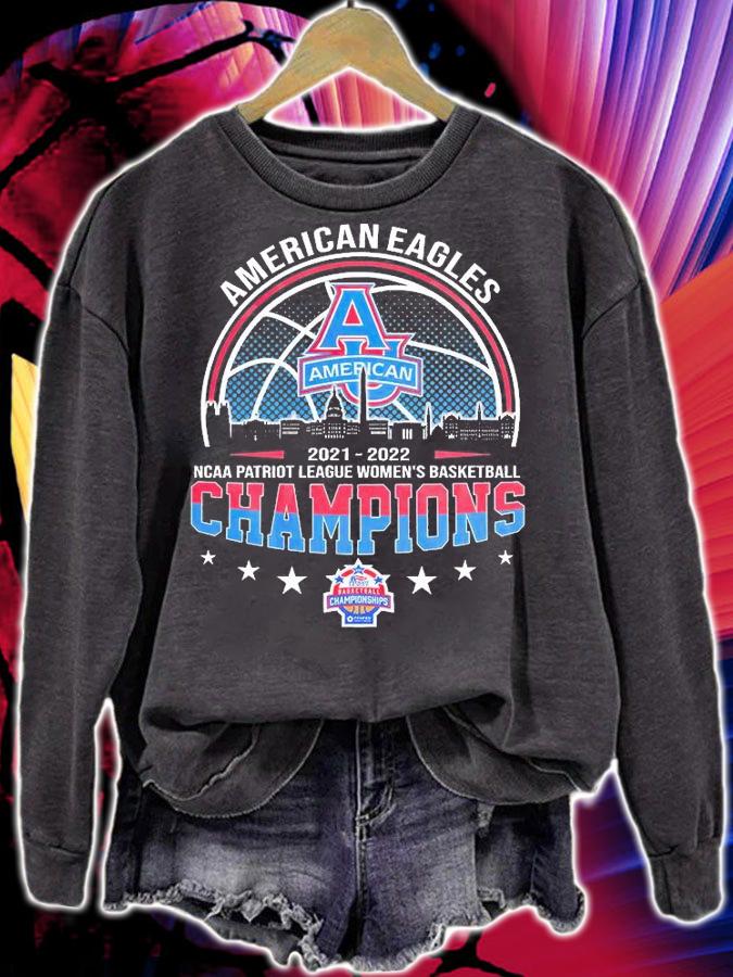 American Eagles 2022 NCAA Patriot League Women's Basketball Champions T-Shirt t-shirt sweatshirt