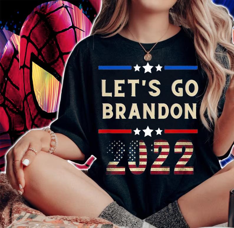 Anti Biden Let's Go Brandon For Men And Women Chant Meme Retro T-Shirt t-shirt