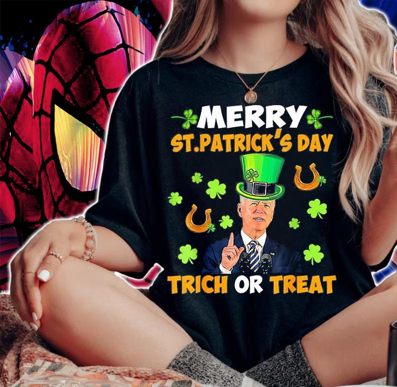 Anti Joe Biden St Patricks Day Shirt Funny Happy 4th Of July T-Shirt t-shirt woman shirt