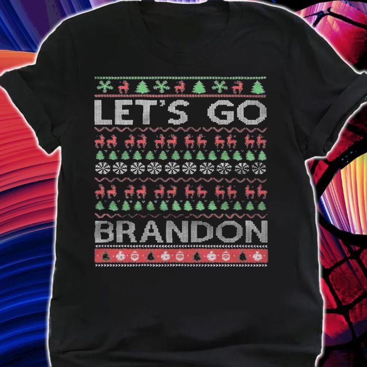 Anti President let's Go Brandon Ugly Christmas Anti Biden Anti President T-Shirt t-shirt