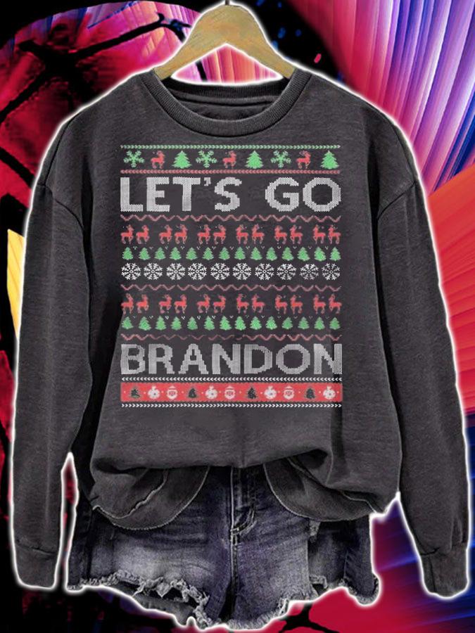 Anti President let's Go Brandon Ugly Christmas Anti Biden Anti President T-Shirt t-shirt