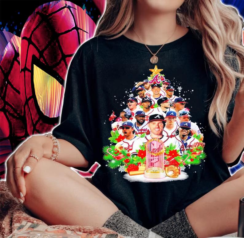 Atlanta Braves World Series Champions 2021 Christmas Tree Shirt t-shirt woman shirt