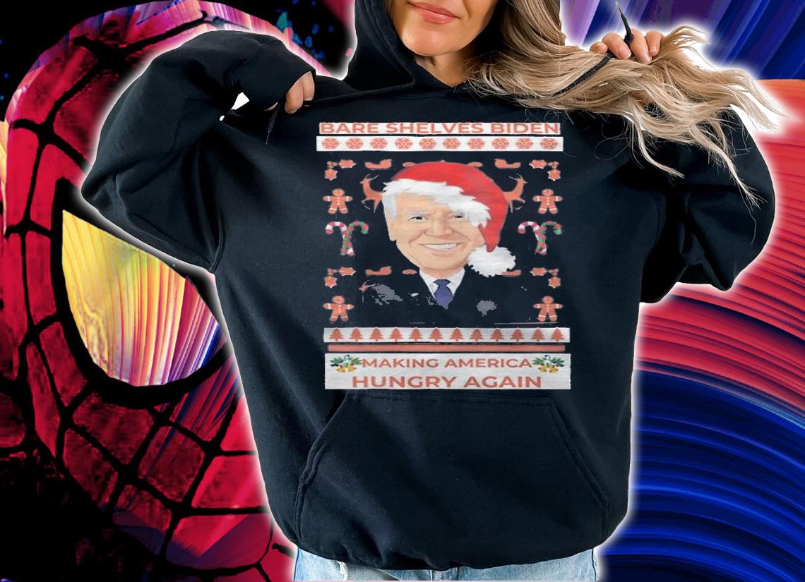 Bare Shelves Biden Merry Christmas 2021 T-Shirt t-shirt