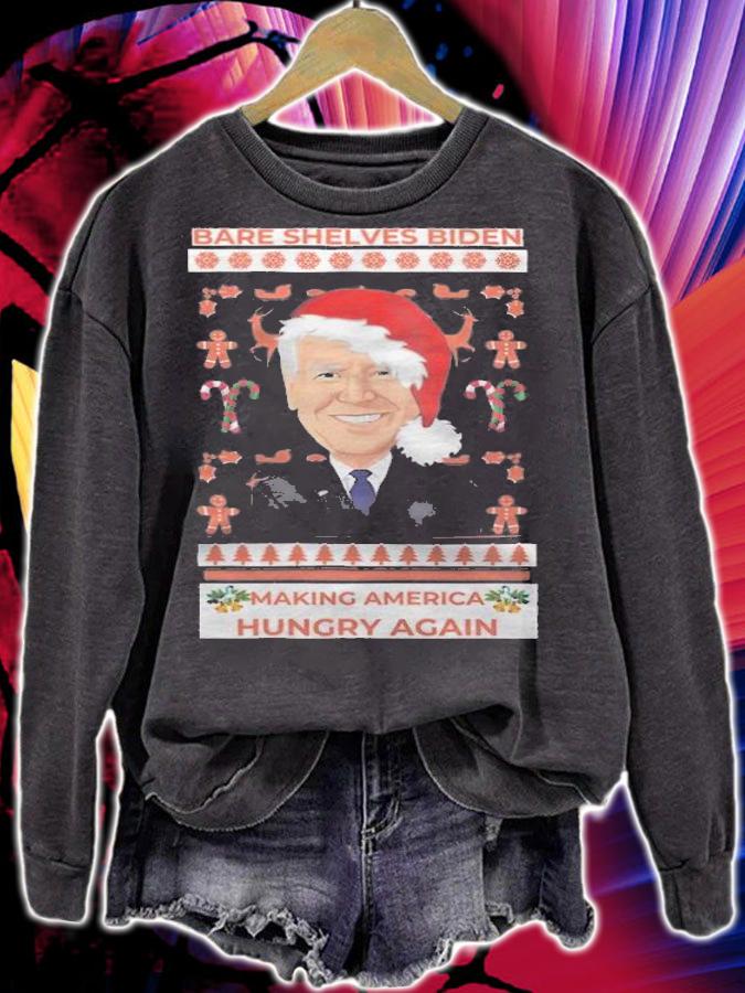 Bare Shelves Biden Merry Christmas 2021 T-Shirt t-shirt