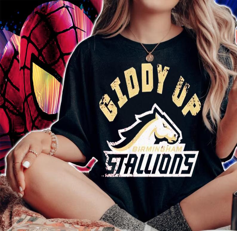 Birmingham Stallions Giddy Up Shirt t-shirt woman shirt