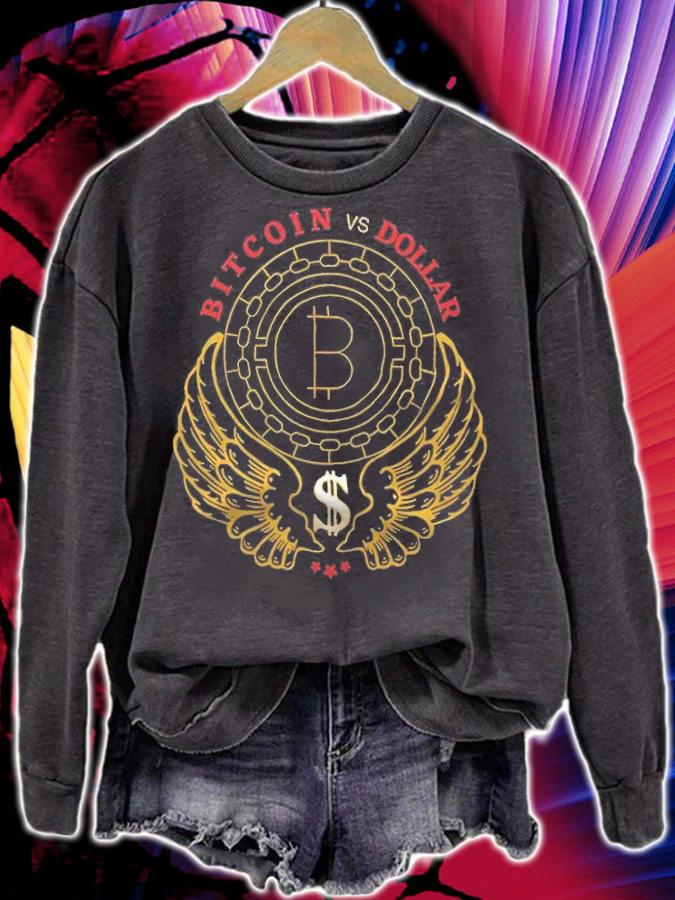 Bitcoin Vs Dollar logo 2022 T-shirt t-shirt