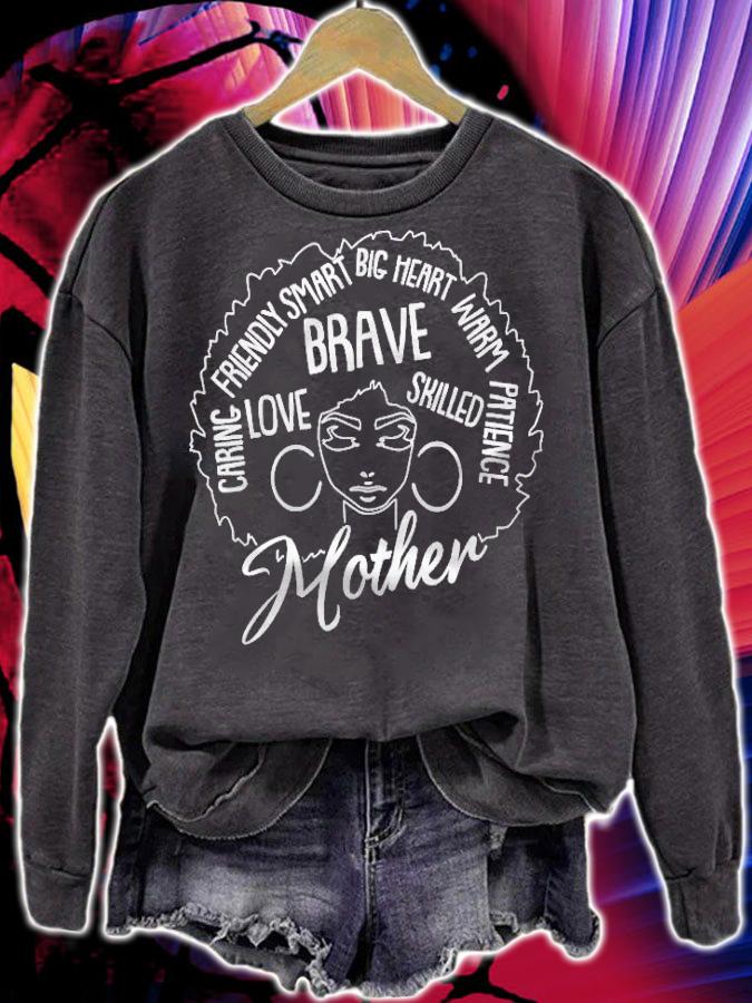Black Mother Afro Natural Hair Melanin Pride Mama Mom Mother shirt t-shirt