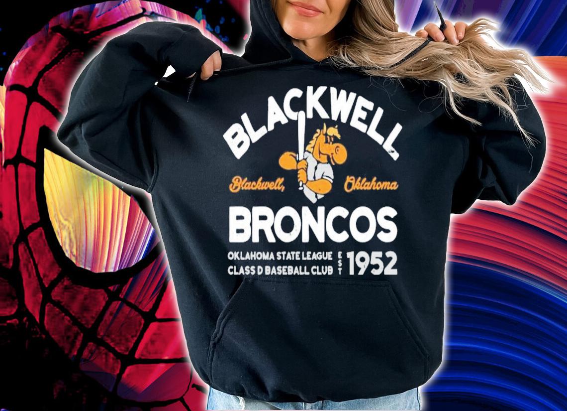 Blackwell Broncos Oklahoma State League Class D Baseball Club Est 1952 Shirt t-shirt