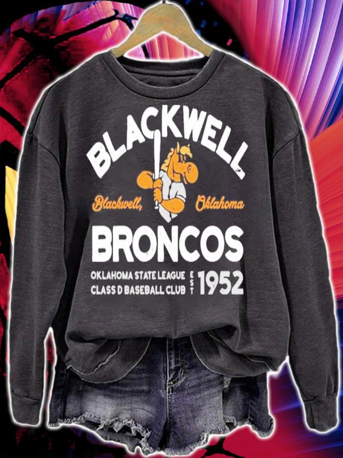 Blackwell Broncos Oklahoma State League Class D Baseball Club Est 1952 Shirt t-shirt