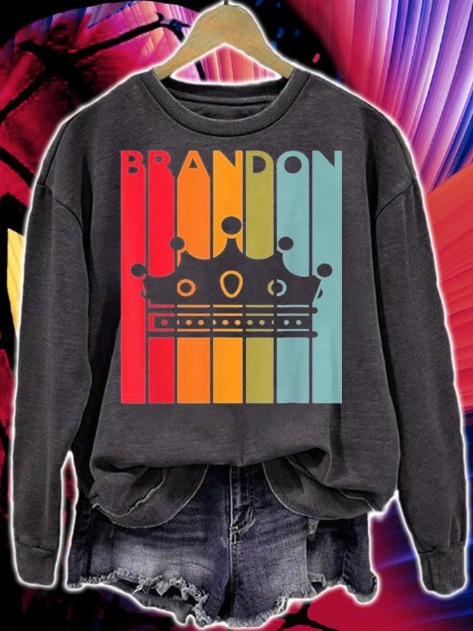 Brandon Gift Idea For Boys Men First Name Vintage Brandon T-Shirt t-shirt sweatshirt