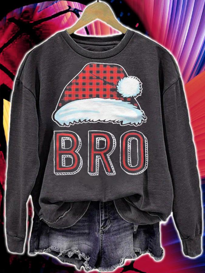 Bro Plaid Santa Plaid Red Family Matching Christmas Pajamas Shirt t-shirt sweatshirt