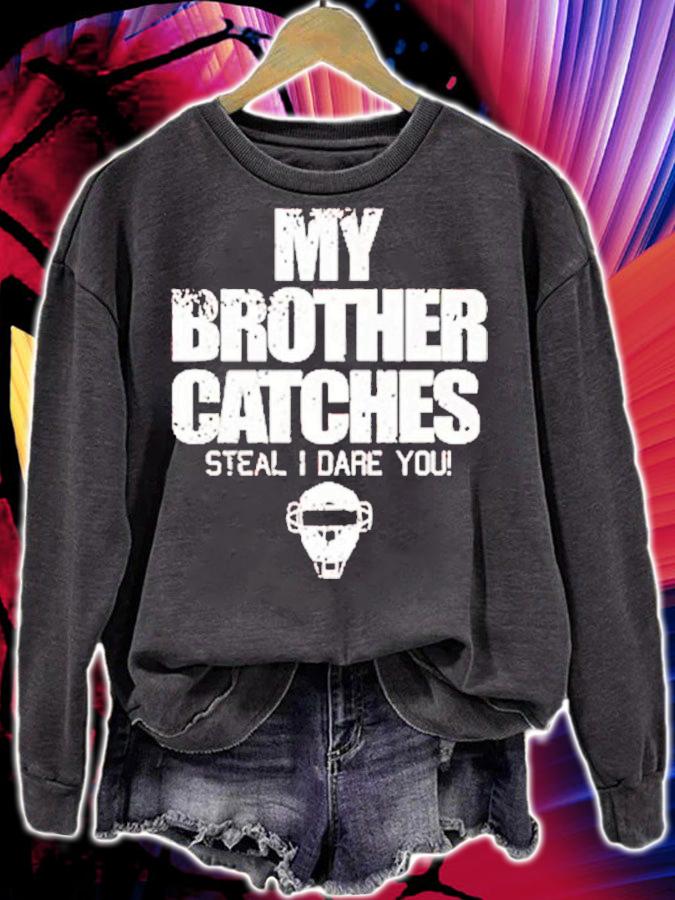 Brother Sister Baseball Catcher Shirt t-shirt sweatshirt