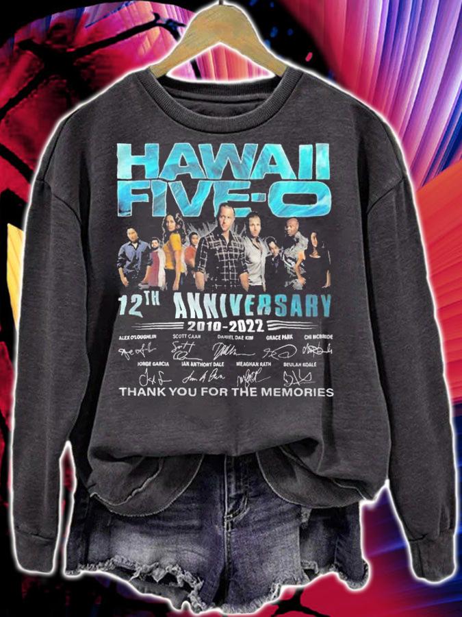 Hawaii Five-0 12th anniversary 2010-2022 signatures shirt t-shirt