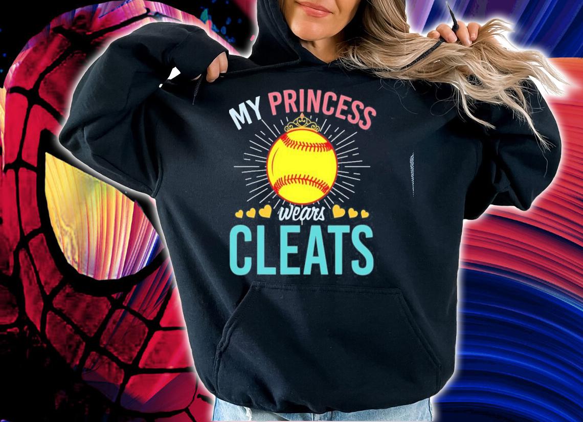 Softball Cleats Softball Player Girls Princess Softball T-shirt t-shirt