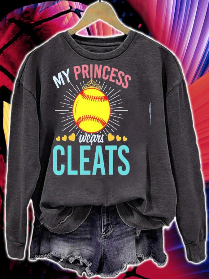 Softball Cleats Softball Player Girls Princess Softball T-shirt t-shirt