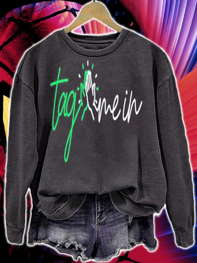 Tag Me In Cursive shirt t-shirt