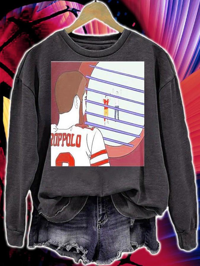 Drawing Jimmy G Every Day Until He Gets Traded Day 51 T-Shirt t-shirt sweatshirt