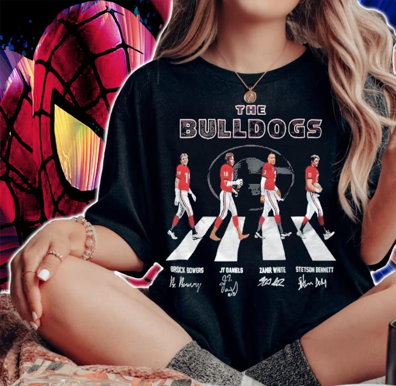Georgia Bulldogs Football Team Signatures Abbey Road Shirt t-shirt