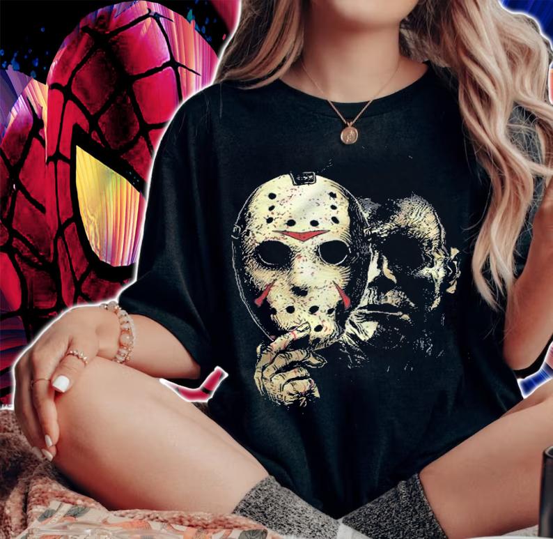 Jason Voorhees and Michael Myers shirt t-shirt woman shirt
