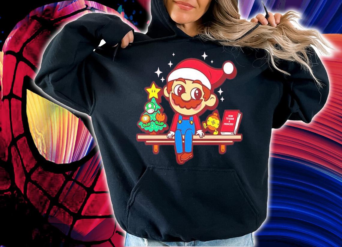Mario Plumber On The Shelf Christmas Shirt t-shirt