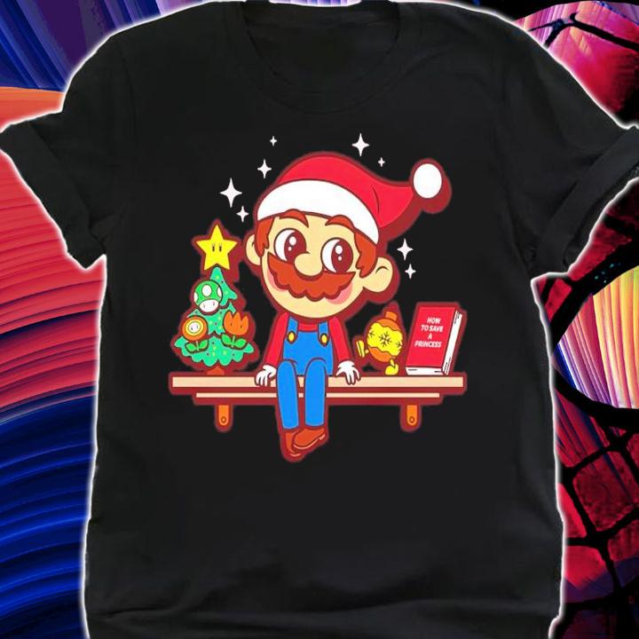 Mario Plumber On The Shelf Christmas Shirt t-shirt