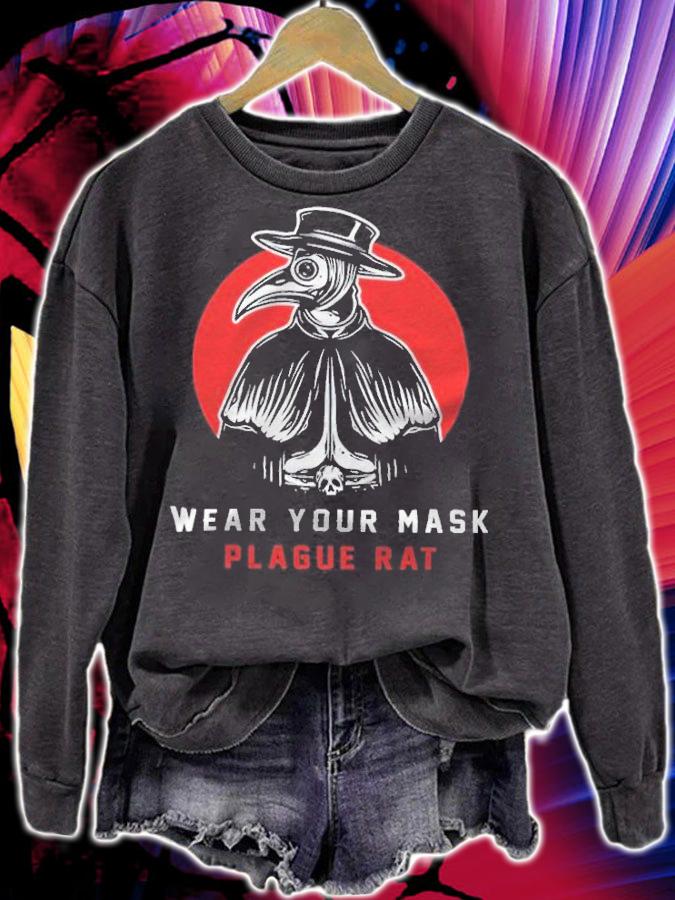 Plague Doctor Wear Your Mask Plague Rat Shirt t-shirt
