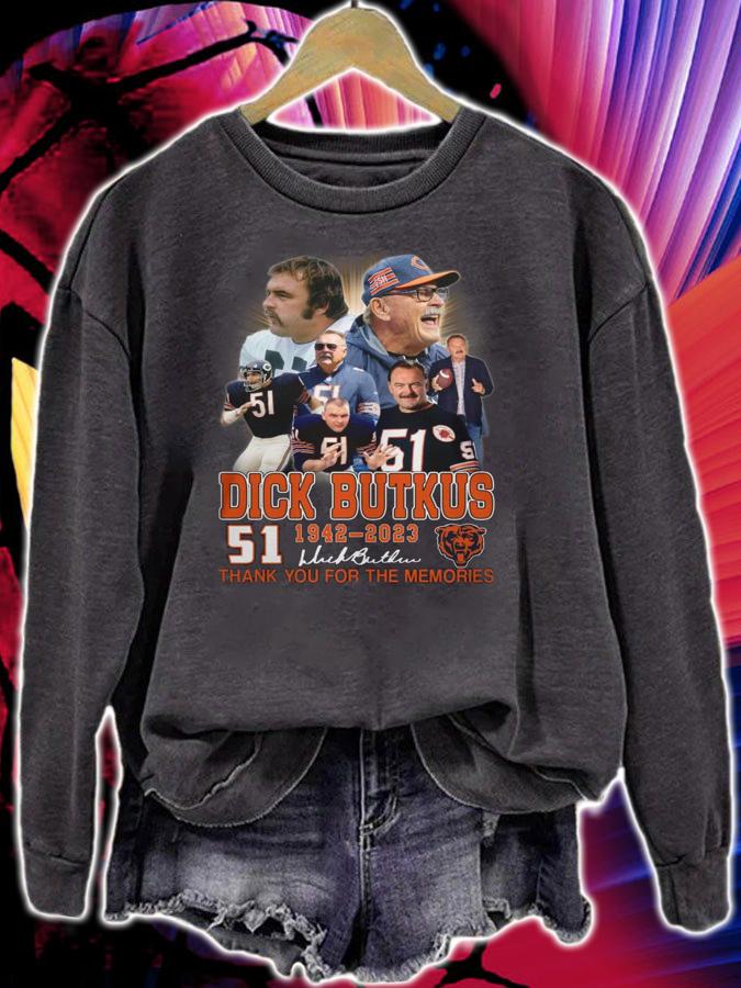 RIP Dick Butkus 1942-2023 signature thank you for the memories t-shirt