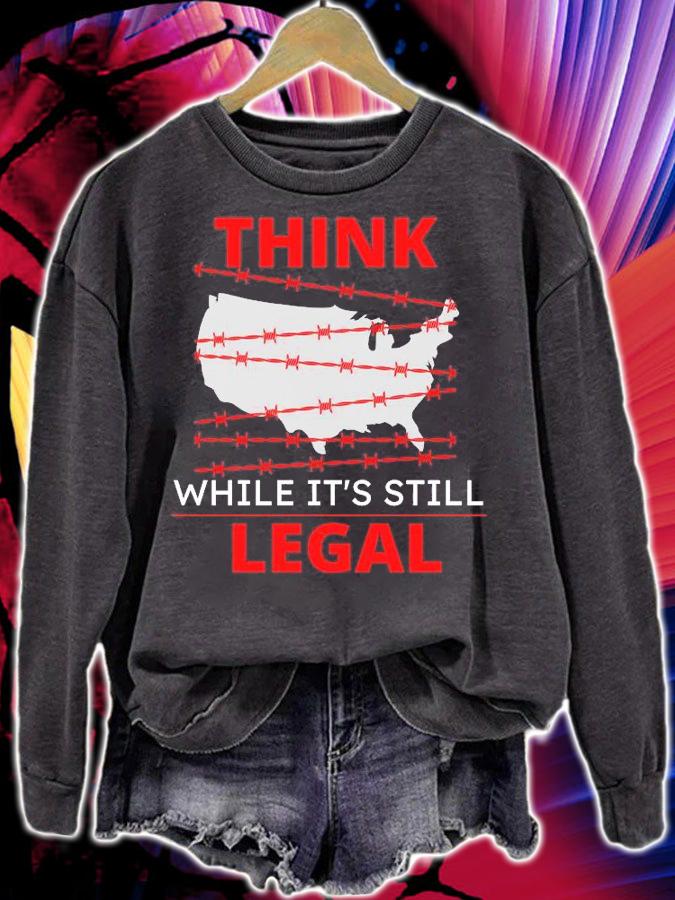 Think While It's Still Legal Anti Cancel Culture Conservative T-Shirt t-shirt