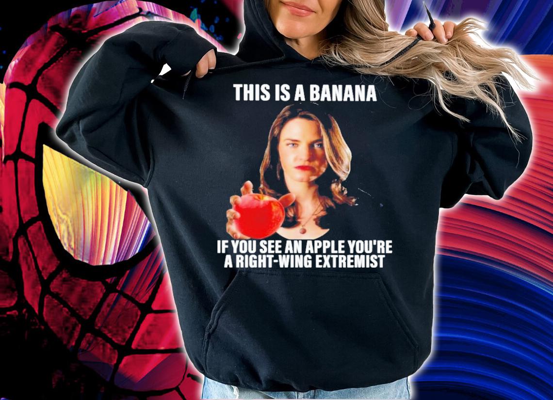 This Is A Banana If You See An Apple You're A Right-wing Extremist Shirt t-shirt