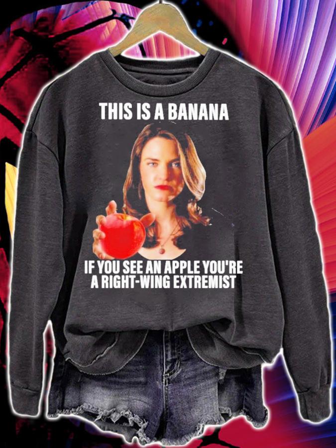 This Is A Banana If You See An Apple You're A Right-wing Extremist Shirt t-shirt
