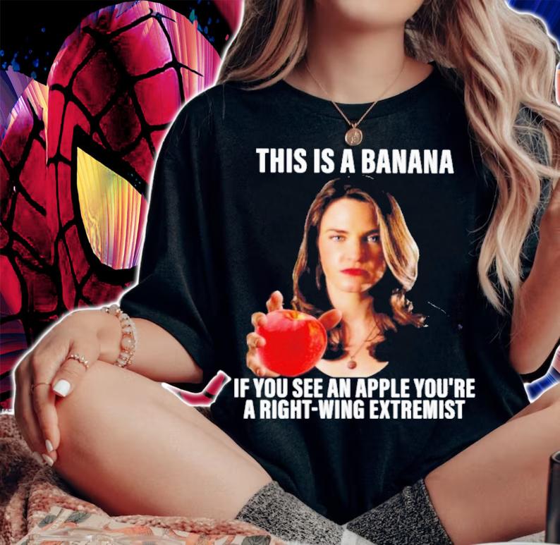 This Is A Banana If You See An Apple You're A Right-wing Extremist Shirt t-shirt