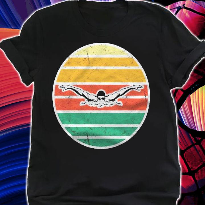 Vintage Butterfly Swim Swimmer Gift Shirt t-shirt
