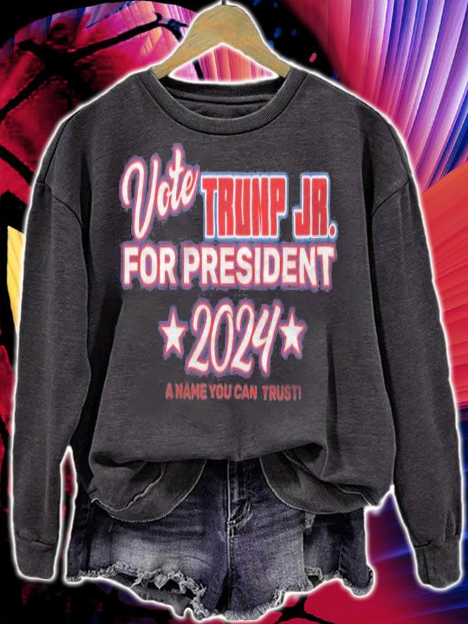 Vote Trump Jr. For President 2024 A Name You Can Trust T-Shirt t-shirt