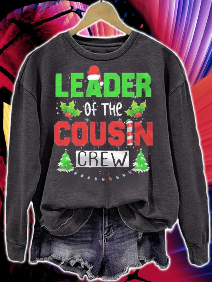 Leader Of The Cousin Crew Christmas Family Matching Shirt t-shirt
