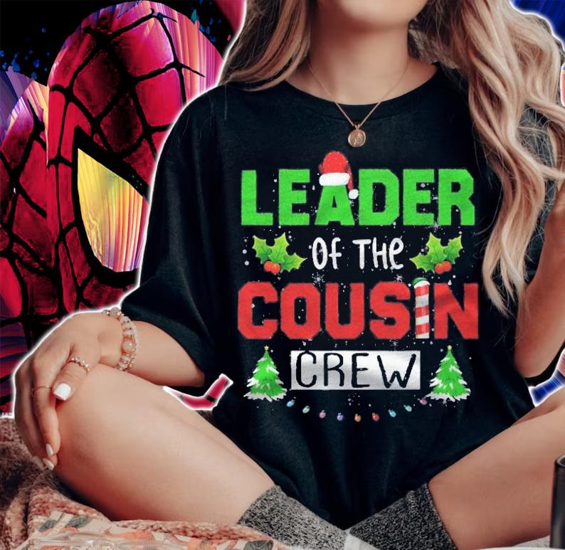 Leader Of The Cousin Crew Christmas Family Matching Shirt t-shirt