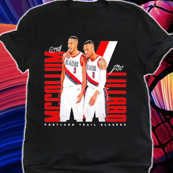 Lillard Mccollum Portland Trail Blazers Basketball Shirt t-shirt shirt